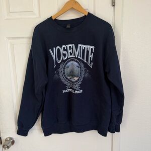 Yosemite National Park Navy crewneck